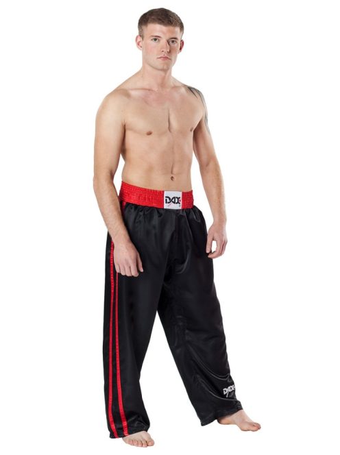 DAX Fighter – Kickboxing Pants, Black-Red