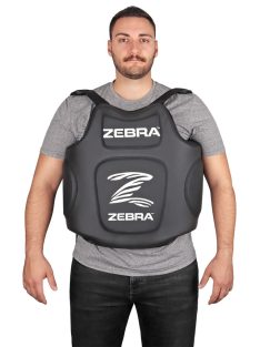 ZEBRA Trenerski telesni ščit brezrokavnik – PU črn