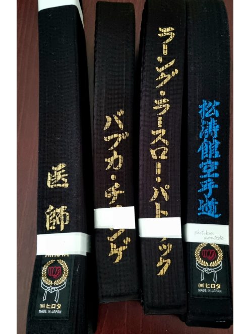 HIROTA márkájú eredeti JAPÁN övek