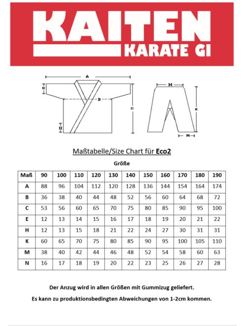 KAITEN Eco 2 karate ruha 