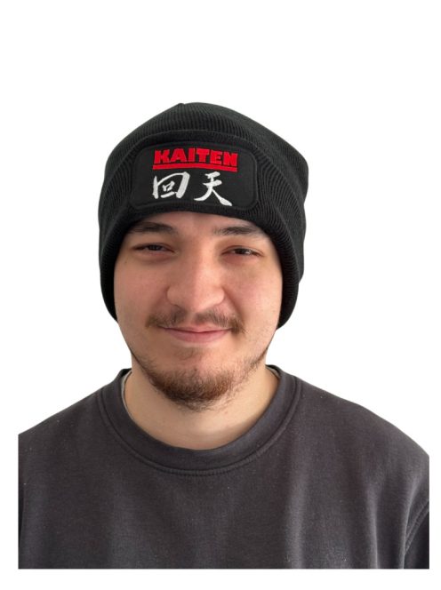 KAITEN  fekete kötött sapka - akár egyedi klubemblémával