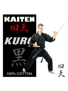 KAITEN Kuro 10 oz. - fekete karate ruha