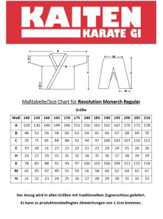 KAITEN Monarch Regular karate ruha 
