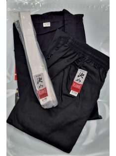 KIME Black 8 oz. fekete karate ruha