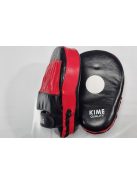 KIME fokusarska rokavica, pravo usnje, EXTRA anatomska, črno-rdeča