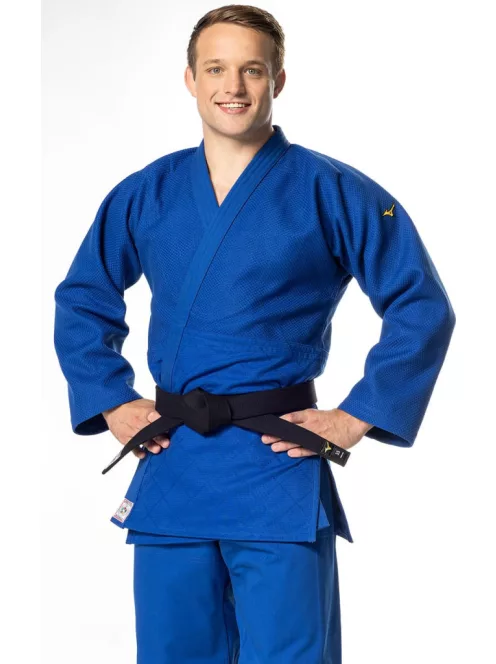 MIZUNO Yusho III judo kabát - IJF Approved - 750 g - Made in Japan - Kék
