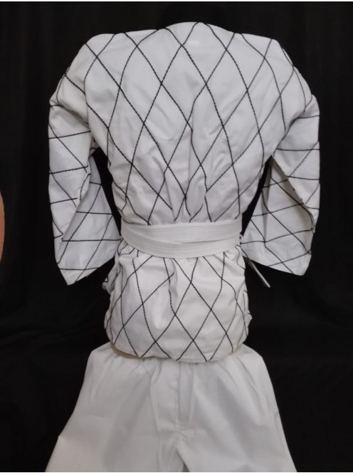 OLYMPUS Hapkido Master Uniform with Black Collar and Black Grid Embroidery