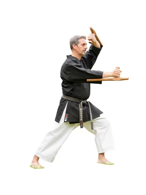 SHUREIDO Black Karate Jacket – for Kobudo Practice