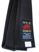 SHUREIDO márkájú, eredeti japán műselyem fekete övek