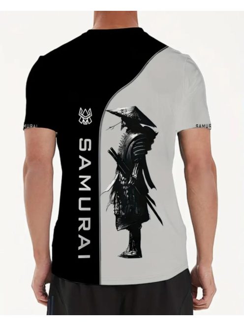T-Shirt mit Samurai-Motiv