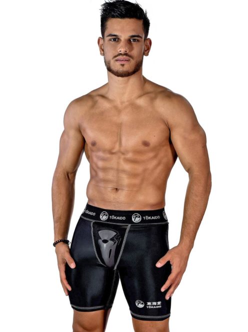 TOKAIDO Athletic lágyékvédő rövidnadrág fekete - WKF Approved