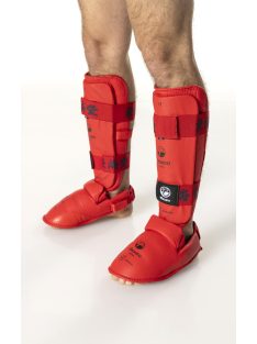   TOKAIDO Kanji WKF Approved lábszár- és lábfejvédő (piros)