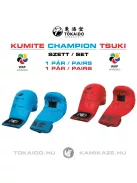 TOKAIDO WKF Kumite Champion Tsuki (kézvédő) SZETT (1 pár kék és 1 pár piros seikenvédő)