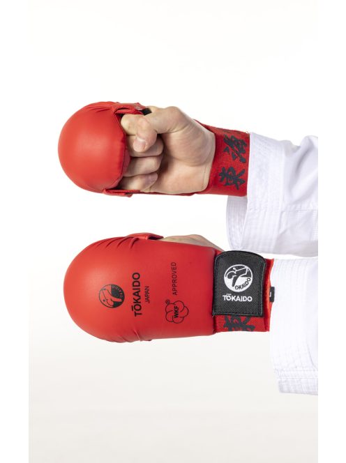 TOKAIDO Kanji WKF Approved seikenvédő, versenykesztyű (piros)