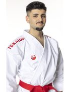 TOKAIDO Kata Master Duo karate komplet (2 jakni, modri in rdeči vezenje na ramenih!), WKF odobreno, 14 oz