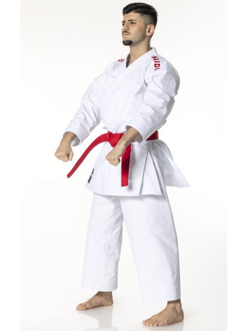 TOKAIDO Kata Master Duo karate ruha szett (2 kabáttal, kék és piros vállhímzéssel!), WKF Approved, 14 oz