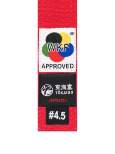   TOKAIDO Kata Master Obi - Kata verseny öv piros - WKF Approved