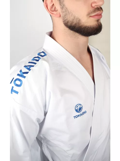 TOKAIDO Kata Master SEN - Blue - WKF Approved - Made in Japan - 10 oz Karate Uniform