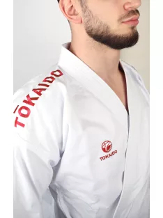   TOKAIDO Kata Master SEN - Red - WKF Approved - Made in Japan - 10 oz Karate Uniform