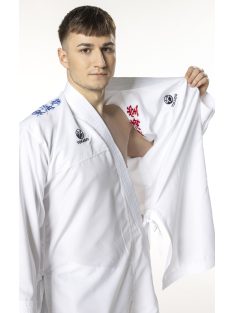   TOKAIDO Kumite Master K1 karate ruha, WKF Approved, kifordítható hímzett (kék és piros) kabáttal