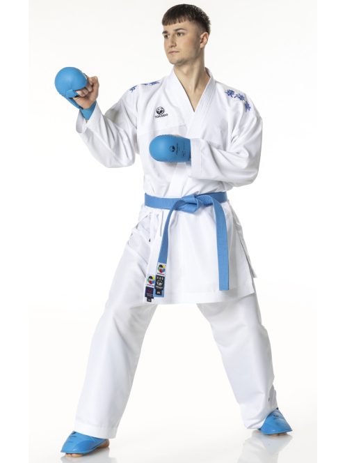 TOKAIDO Kumite Master K1 karate ruha, WKF Approved, kifordítható hímzett (kék és piros) kabáttal
