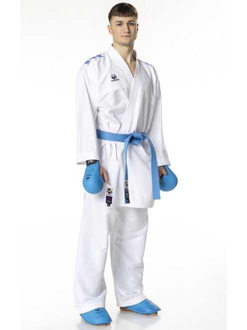 TOKAIDO Kumite Master K1 karate ruha, WKF Approved, kifordítható hímzett (kék és piros) kabáttal