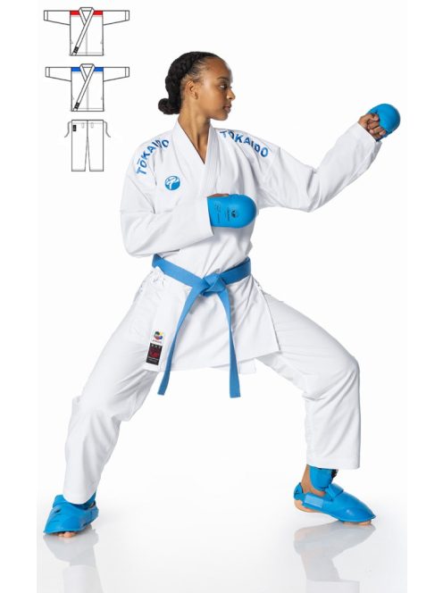 TOKAIDO Kumite Master Junior, odobren s strani WKF, 4 oz – Kumite karate kimono z 2 jaknama