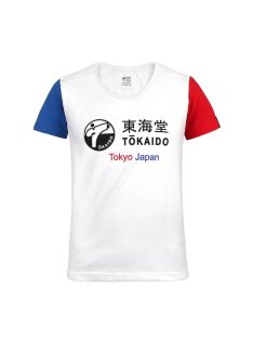 TOKAIDO Damen T-Shirt Rot / Blau (AKA / AO)