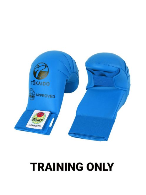 TOKAIDO WUKF ščitnik za pest – tekmovalne rokavice – modre