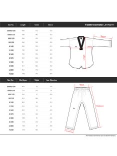TUSAH EZ-Fit Lite taekwondo obleka z belim ovratnikom