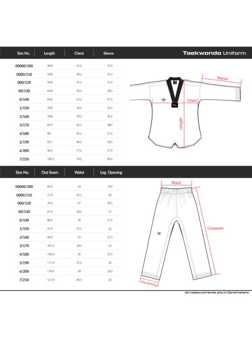 TUSAH EZ-Fit Lite taekwondo ruha fehér galléros