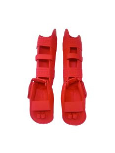 TUSAH EZ-Fit karate lábfej és lábszárvédő (piros)