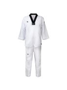 TUSAH Premium Fighter taekwondo ruha fekete galléros