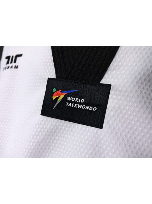 TUSAH Premium Fighter taekwondo ruha fekete galléros