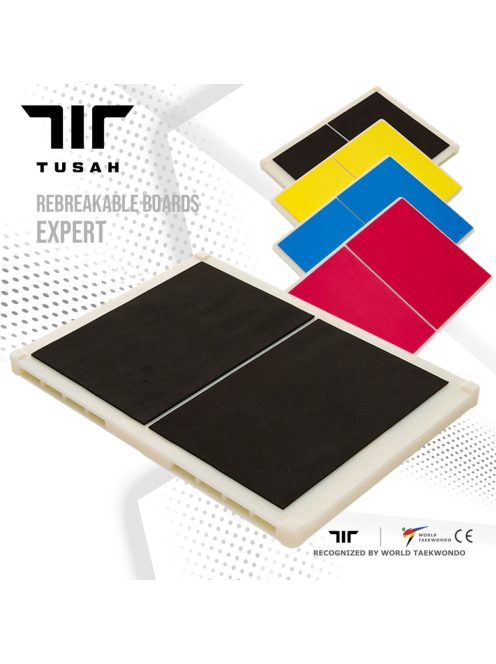 TUSAH többször törhető gyakorló deszka piros - középhaladó  - 14 mm