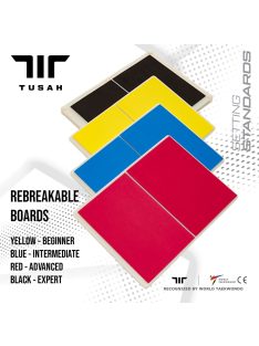 TUSAH többször törhető gyakorló deszka sárga - kezdő 