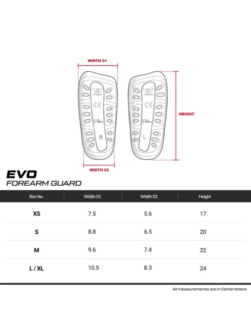 TUSAH WT Approved EVO taekwondo alkarvédő 