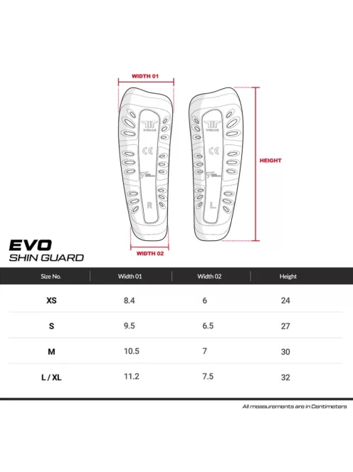 TUSAH WT Approved EVO taekwondo sípcsontvédő