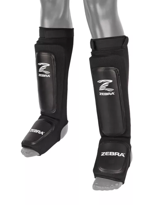 ZEBRA PERFORMANCE SERIES sípcsont- és lábfejvédő – Fekete