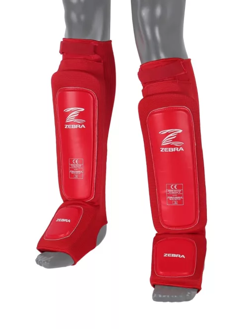 ZEBRA PERFORMANCE SERIES sípcsont- és lábfejvédő – Piros
