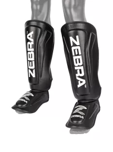 ZEBRA PRO SERIES sípcsont- és lábfejvédő - Fekete