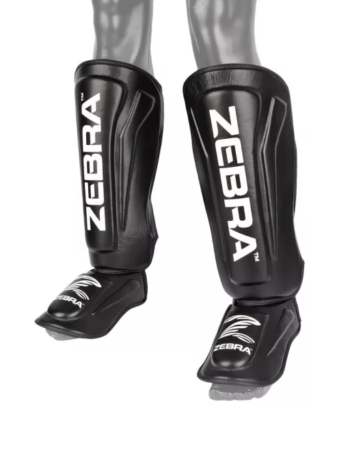 ZEBRA PRO SERIES sípcsont- és lábfejvédő - Fekete