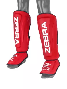 ZEBRA PRO SERIES sípcsont- és lábfejvédő - Piros