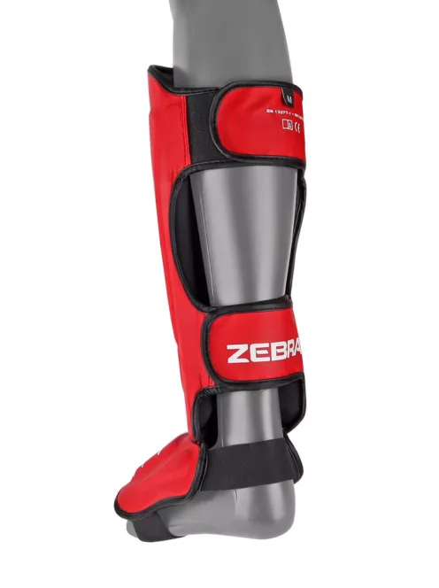ZEBRA PRO SERIES sípcsont- és lábfejvédő - Piros